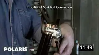 Comparing Polaris&trade; Black Cable Connectors to Traditional Split Bolt Connectors