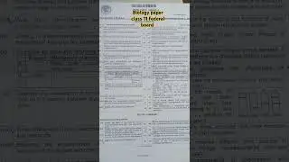 biology class 11 paper 2025 Federal board #federalboard #previoupapers #pastpapers #biology