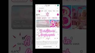 Google made an animation in the search for the movie Barbie #barbie