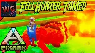 PixArk| Taming a FellHunter and Fire Elemental| Mutliplayer [17] PixArk Gameplay
