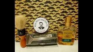 Pal Adjustable Injector, Wild West Shaving Company Doc Holliday and Stetson aftershave