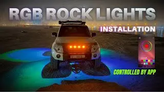 Pajero RGB Rock Lights Install & Unboxing #pajero #montero #rocklights #diy #unboxing