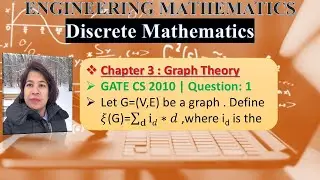 GATE CS 2010 | Question: 1 Let G=(V,E) be a graph . Define 𝜉(G)=&sum;i𝑑&lowast;𝑑 ,where id is the number of