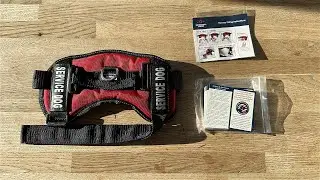 Industrial Puppy Service Dog Vest - Bright Red