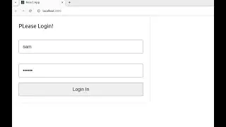 React.js using TypeScript Login form