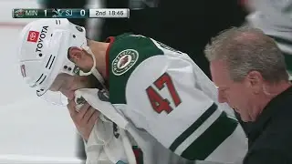 Alex Goligoski Leaves Game After Taking Shot To Face