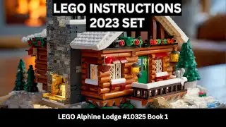 LEGO INSTRUCTIONS Alpine Lodge (10325) | Cozy Winter Village Log Cabin Book 1