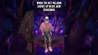 when the ret paladin shows up in his new transmog #wow #worldofwarcraft #warcraft