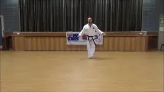 United Taekwondo Chief Instructor Brett performing Toi-Gye Hyung - 3rd kup pattern.