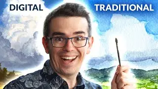 A Digital Artist Learns How to Paint Traditional Art