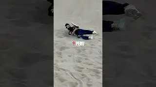 🇵🇪 WILD TURN when Sandboarding | PERU #shorts #travel #peru