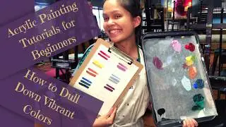 How to Mix Acrylic Paints / Color Theory for Adding Contrast and Balance to your Painting!