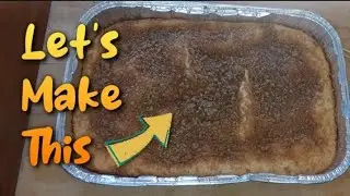 Easy 3-Ingredient Apple Coffee Cake | No Eggs, No Oil