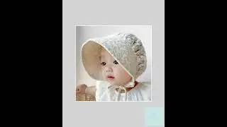 Baby bonnet, Flower Sunbonnet