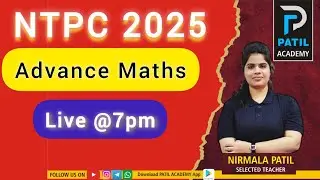 NTPC 2025 #rrb #rrbgroupd #ntpc #sscgd #maths #advancemaths #nirmalapatil