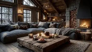 Cozy Winter Jazz Music | Fireside Lounge Vibes for Cold Night Relaxation