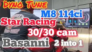 Moon Dyno Tuning M8 Lowrider ST 114ci Star Racing 30/30 Cam Bassani Road Rage 2-в-1 выхлопная сис...