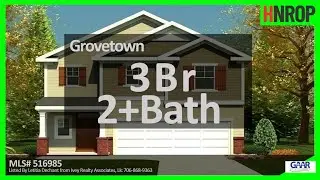 #AugustaListingAuthority Grovetown 3Br 2+Ba Home | The 1807 plan from Ivey Homes features an ope...