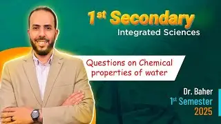 Questions on chemical properties of water