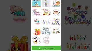 Happy Birthday Stickers Animated For WhatsApp