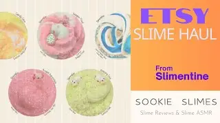Etsy Slime Haul and Review~Slimentine, cheap Slime, worth it??🧐  #slime #slimereview #etsyshop