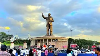 Ambetkar Statue at Hussain Sagar Tankbund Hyderabad Telangana