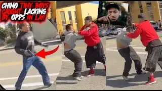 Чино из Varrio Tiny Boys 13 получил 🔫 порку на камеру перед Homeboy Industries *снято в 4K