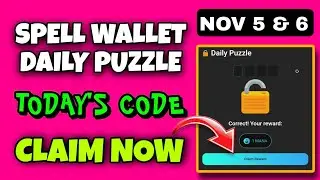Spell Wallet Daily Puzzle Today 5 November | Spell Wallet Today Puzzle | Spell Wallet Secret Code