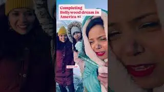 Bollywood dream girl #usalife #bollywood #trending #funny #saree #snow #dance #relatable #viral