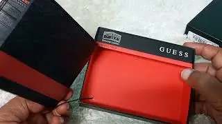 Guess Men's Leather Bifold Wallet Great Gift Idea For Any Occasion.