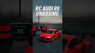Epic RC Audi R8 Toy Car Unboxing & Crash! | Cinematic Driveaway to Slo-Mo Smash 💥 #Shorts #RcCar