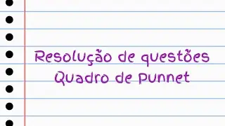 Resolução de questões usando o quadro de Punnet