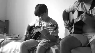 Jaime Cletto e Jo&atilde;o Cletto tocando viol&atilde;o