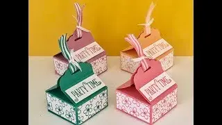 Tag Topper Gift Box - Video Tutorial using Happy Birthday, Gorgeous by Stampin' Up