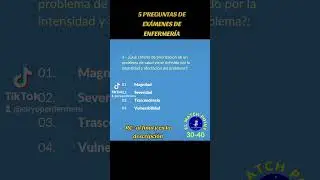 5 PREGUNTAS OPOSICIONES ENFERMER&Iacute;A.                  #eir #enfermero #eir2024 #enfermera