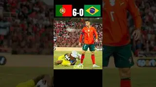 Ronaldo scored 7 goals || Portugal vs Brasil Highlights imaginary 2090 #ronaldo #neymar #football