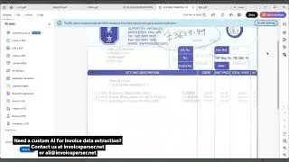 custom AI invoice parser tool