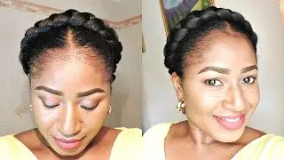HALO BRAID ON SHORT NATURAL HAIR