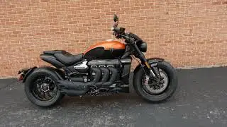 2026 Triumph Rocket Storm R Satin Baja Orange/Matt Sapphire Walkaround