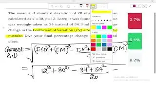 Direct formula to correct Standard Deviation when incorrect value is replaced with correct one.