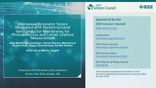 Microwave Resonator Sensor Integrated with Nanostructured Semiconductor Membranes for