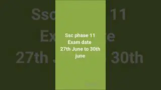 Ssc je phase 11 exam date