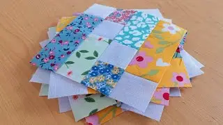 Most Satisfying Quilt from Fabric Scraps🤗Sewing ideas for leftover fabrics.