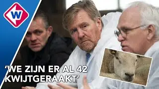 Koning bezoekt getroffen boer blauwtong