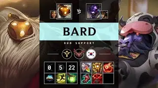 Bard Support vs Alistar - KR Grandmaster Patch 25.19