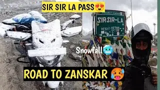 Snow Rain Mai Bura Fass Gye 🥵 || SIRSIR LA PASS ZANSKAR