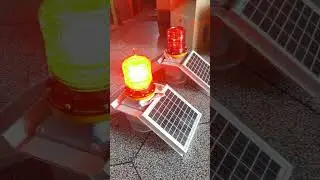 Double-sided Solar Aviation Obstruction Light #aviation #solarenergy