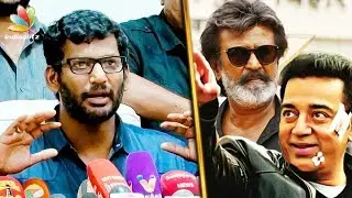 Vishal about Kaala & Vishwaroopam 2 Release Date | Rajinikanth, Kamal Movie |  Latest Speech