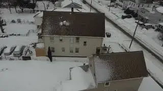Drone Video of snow in Connecticut 
