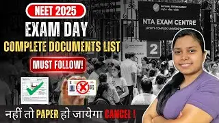 NEET Exam Day Checklist 2025 | Documents & Items You MUST Carry 😱 #neet #neet2025
